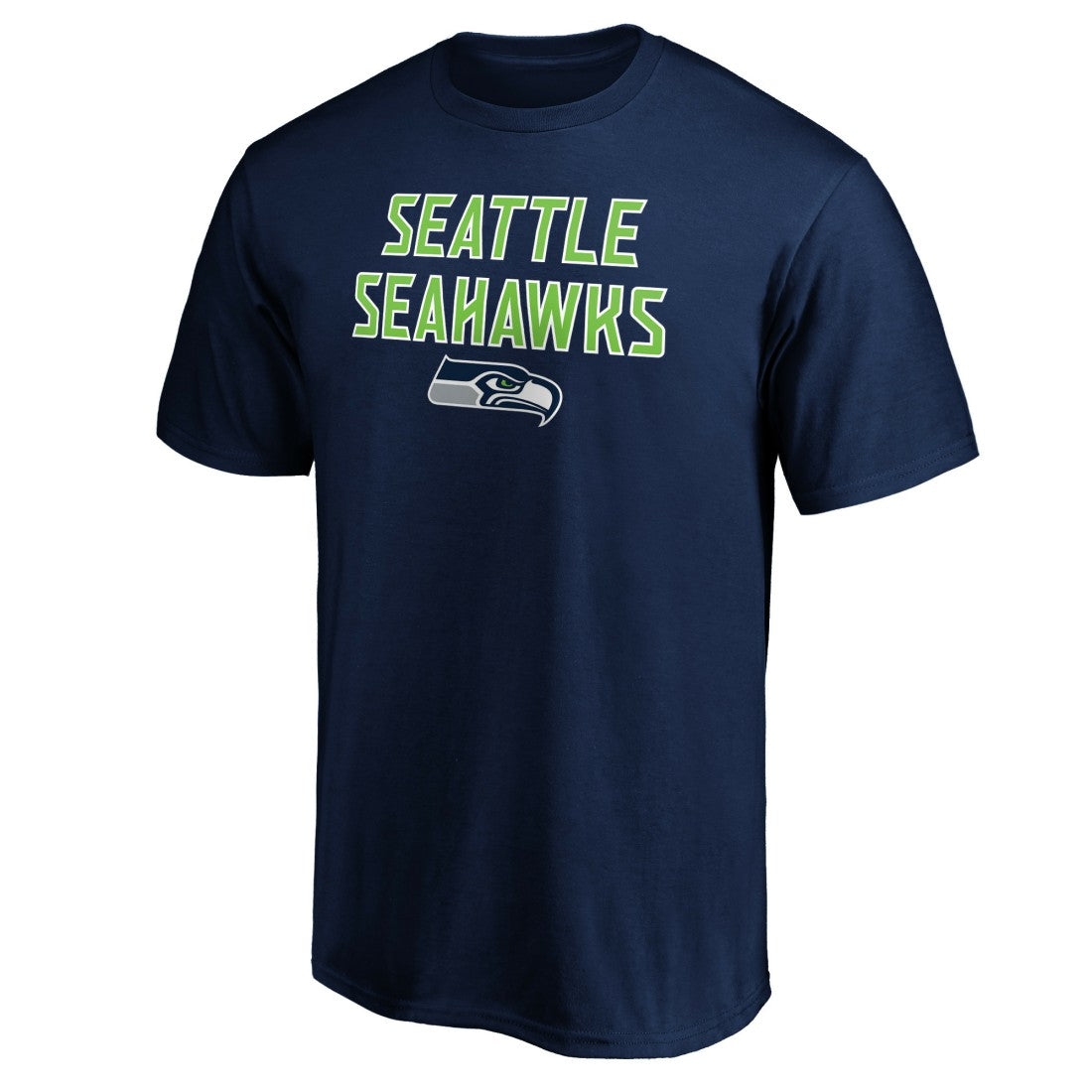 Seattle Seahawks Game Day Stack T-Shirt College Navy - NFL