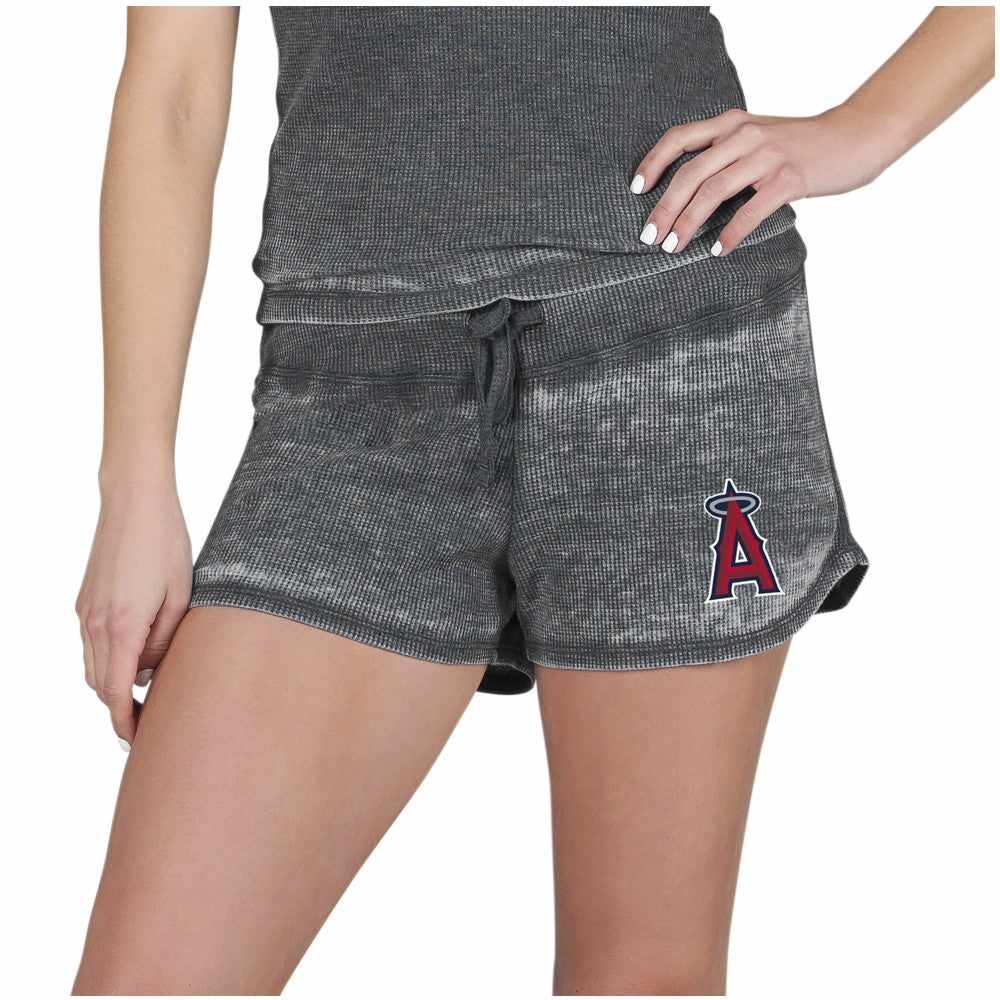 Los Angeles Angels Concepts Sport Women's Resurgence Waffle Knit Shorts On Sale