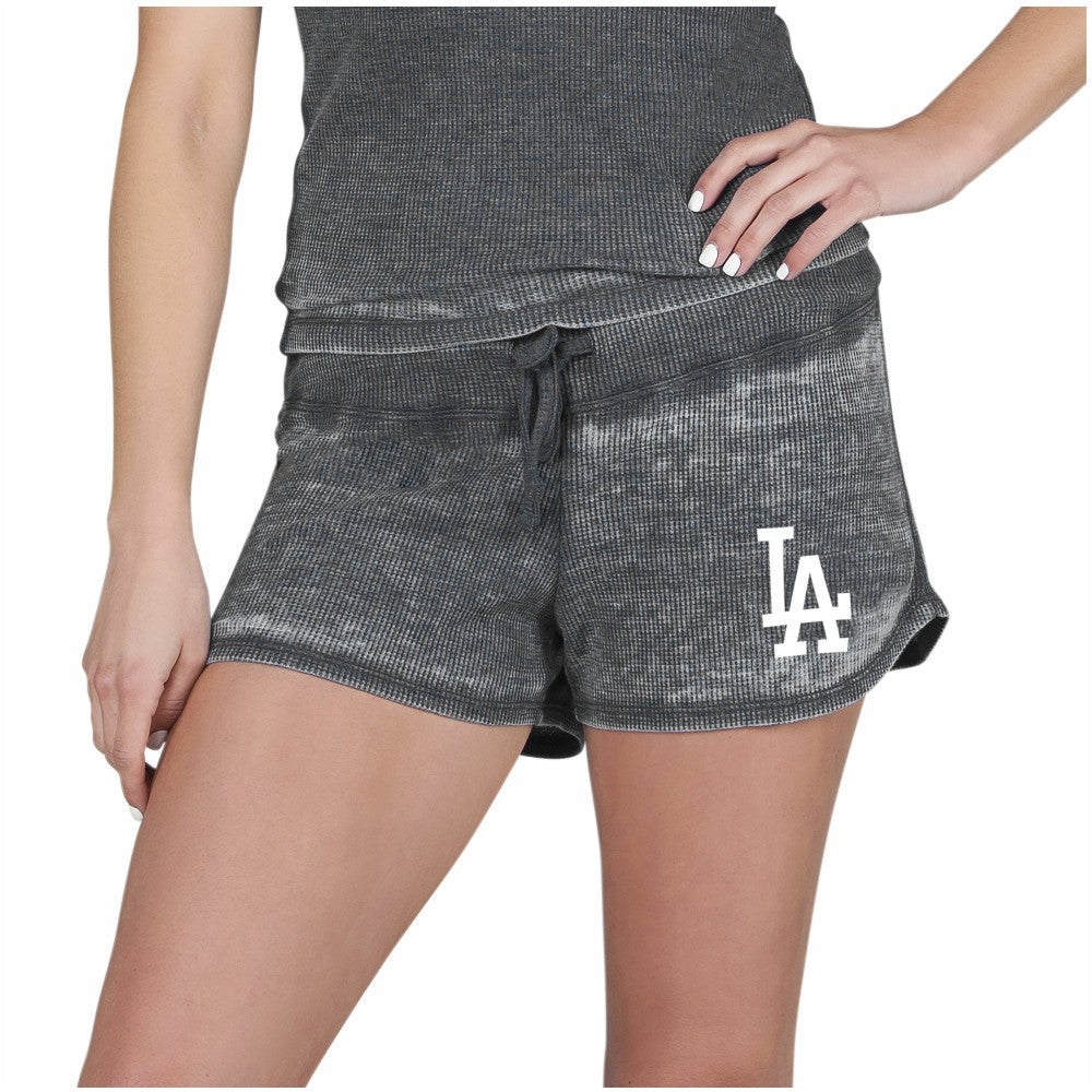 Los Angeles Dodgers Concepts Sport Women's Resurgence Waffle Knit Shorts Lifestyle