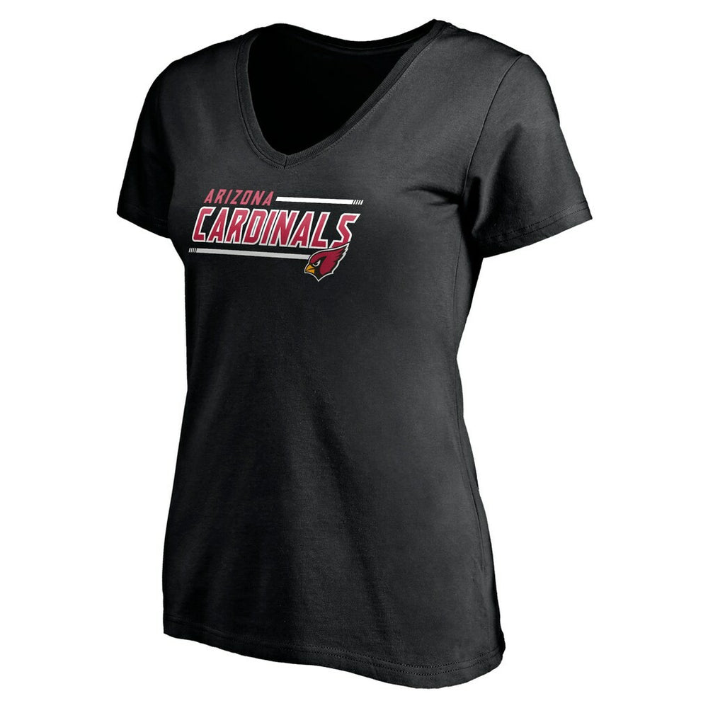 Arizona Cardinals Women's Mascot In Bounds V-Neck T-Shirt Black - NFL