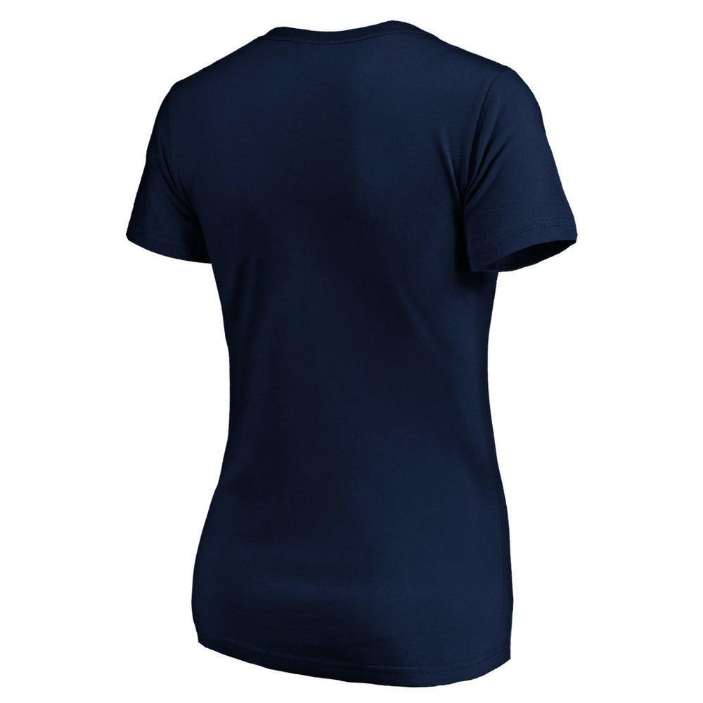 Seattle Seahawks Women's Mascot In Bounds V-Neck T-Shirt College Navy - NFL