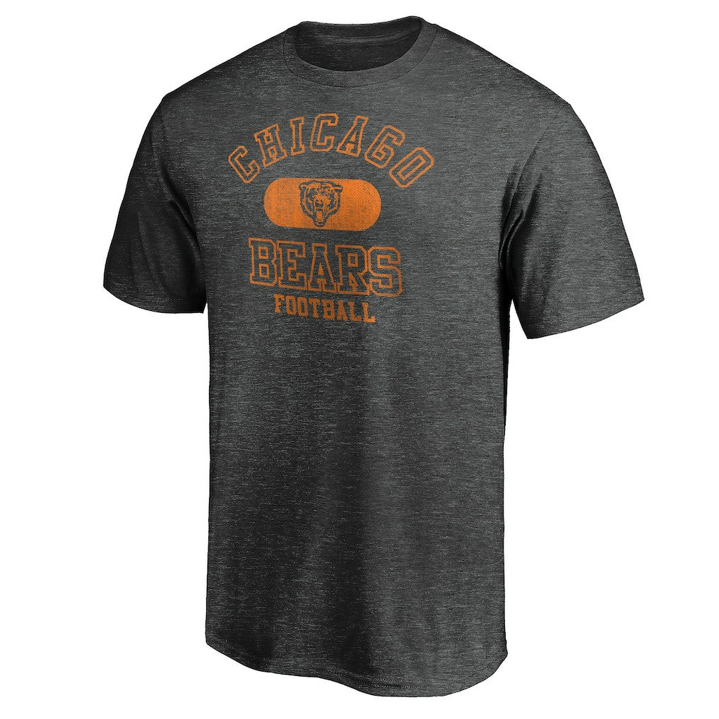 Chicago Bears Varsity Issued Throwback T-Shirt Heather Charcoal - NFL