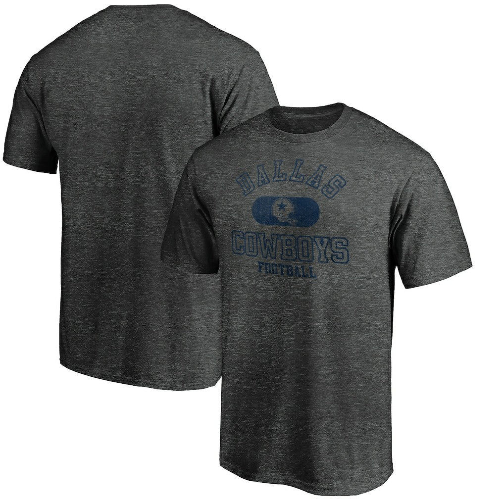 Dallas Cowboys Varsity Issued Throwback T-Shirt Heather Charcoal - NFL