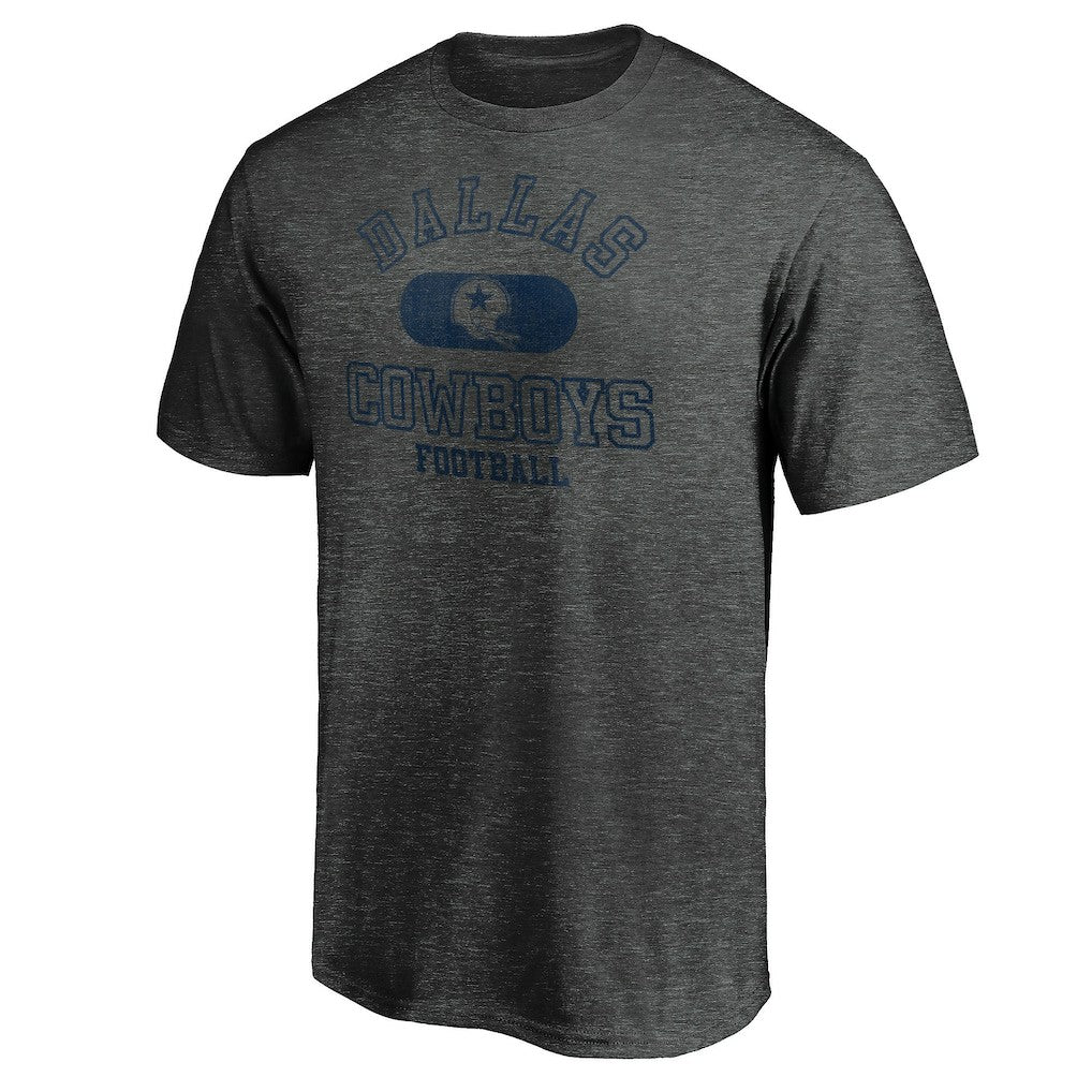 Dallas Cowboys Varsity Issued Throwback T-Shirt Heather Charcoal - NFL
