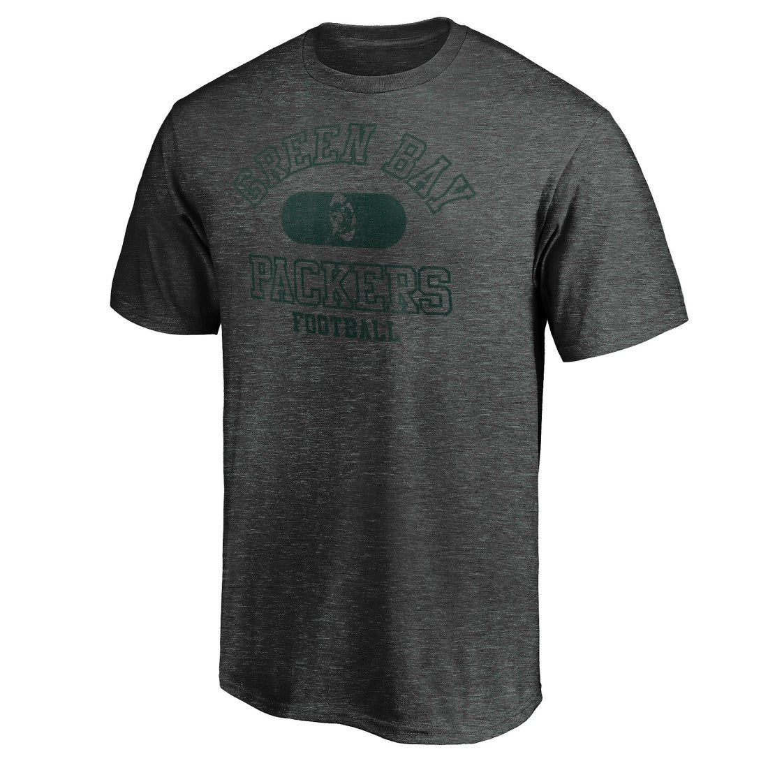 Green Bay Packers Varsity Issued Throwback T-Shirt Heather Charcoal - NFL