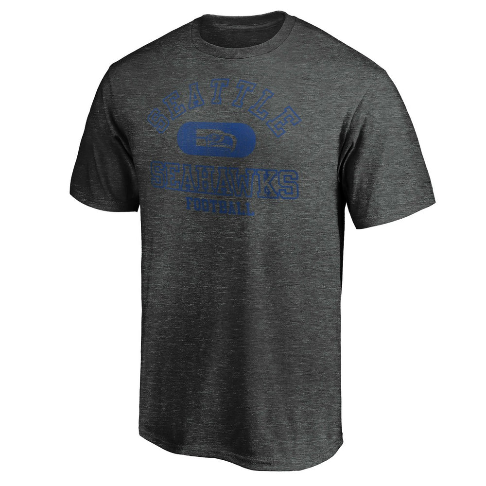 Seattle Seahawks Varsity Issued Throwback T-Shirt Heather Charcoal - NFL