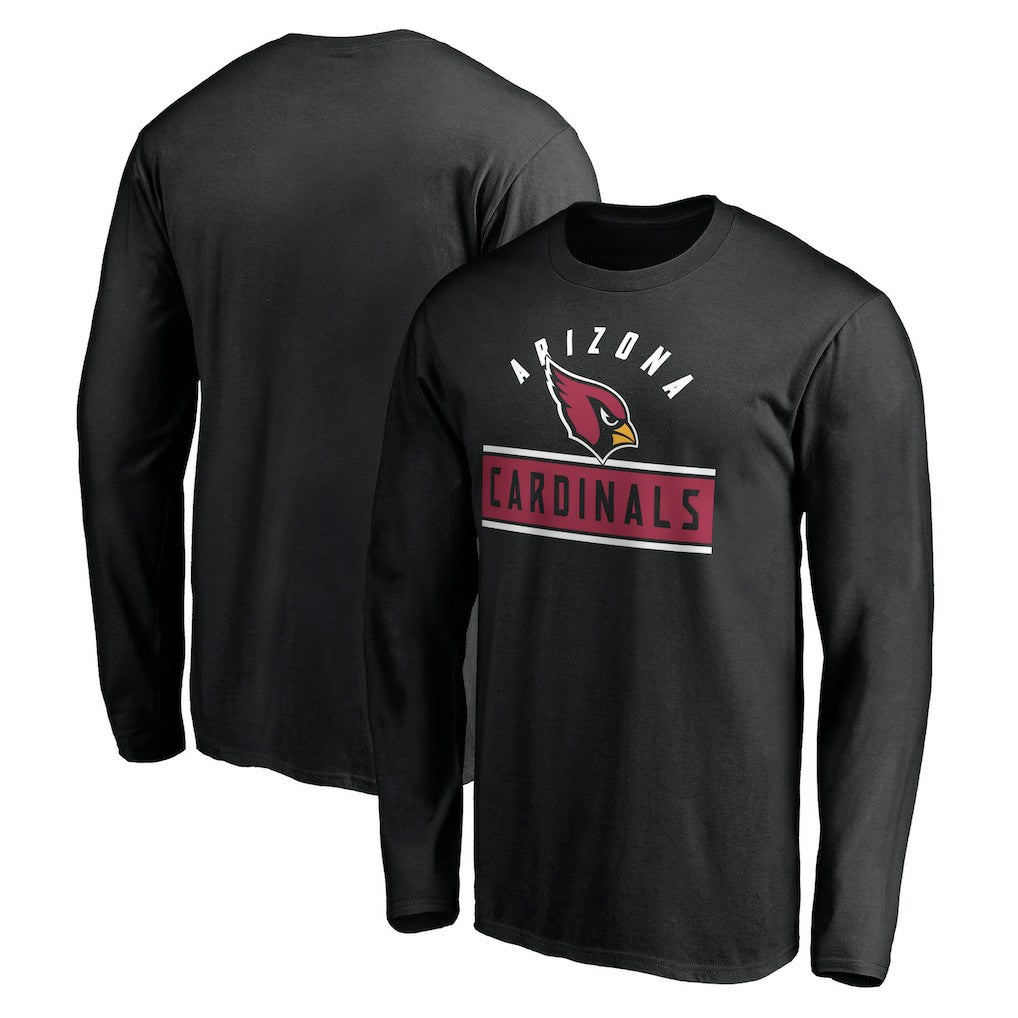 Arizona Cardinals Team Arch Knockout Long Sleeve T-Shirt Black - NFL
