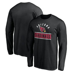 Arizona Cardinals Team Arch Knockout Long Sleeve T-Shirt Black - NFL