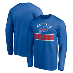 Buffalo Bills Team Arch Knockout Long Sleeve T-Shirt Royal - NFL