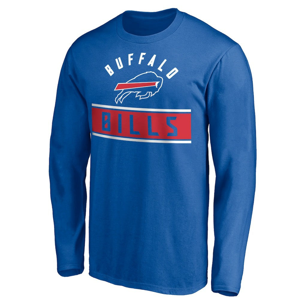 Buffalo Bills Team Arch Knockout Long Sleeve T-Shirt Royal - NFL