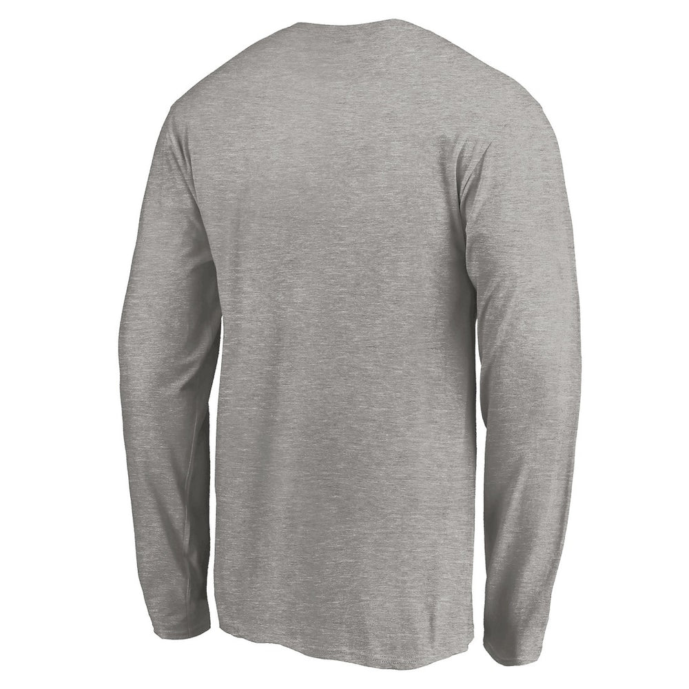 Detroit Lions Team Arch Knockout Long Sleeve T-Shirt Heather Gray - NFL
