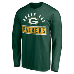 Green Bay Packers Team Arch Knockout Long Sleeve T-Shirt Green - NFL