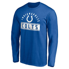 Indianapolis Colts Team Arch Knockout Long Sleeve T-Shirt Royal - NFL