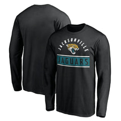 Jacksonville Jaguars Team Arch Knockout Long Sleeve T-Shirt Black - NFL