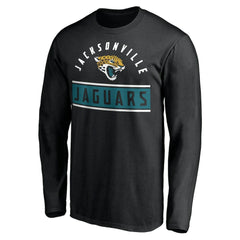 Jacksonville Jaguars Team Arch Knockout Long Sleeve T-Shirt Black - NFL