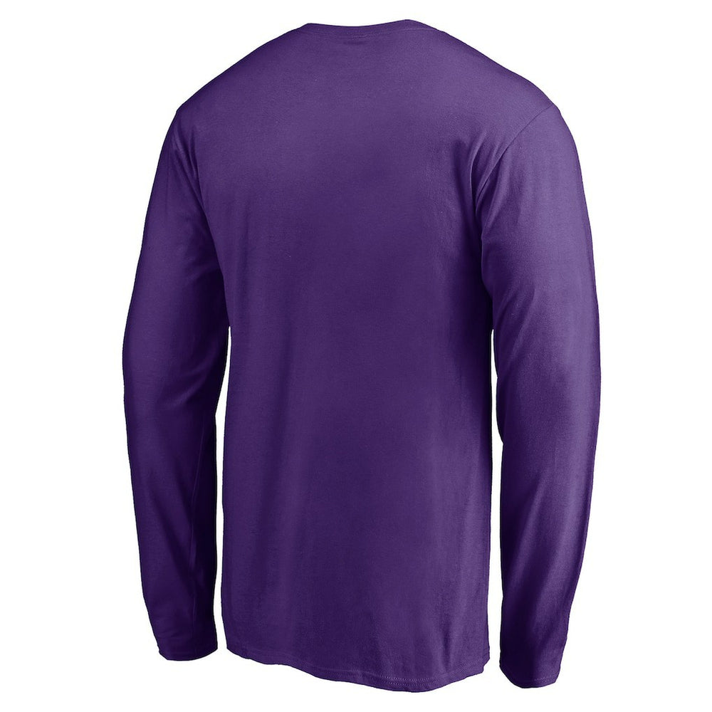 Minnesota Vikings Team Arch Knockout Long Sleeve T-Shirt Purple - NFL