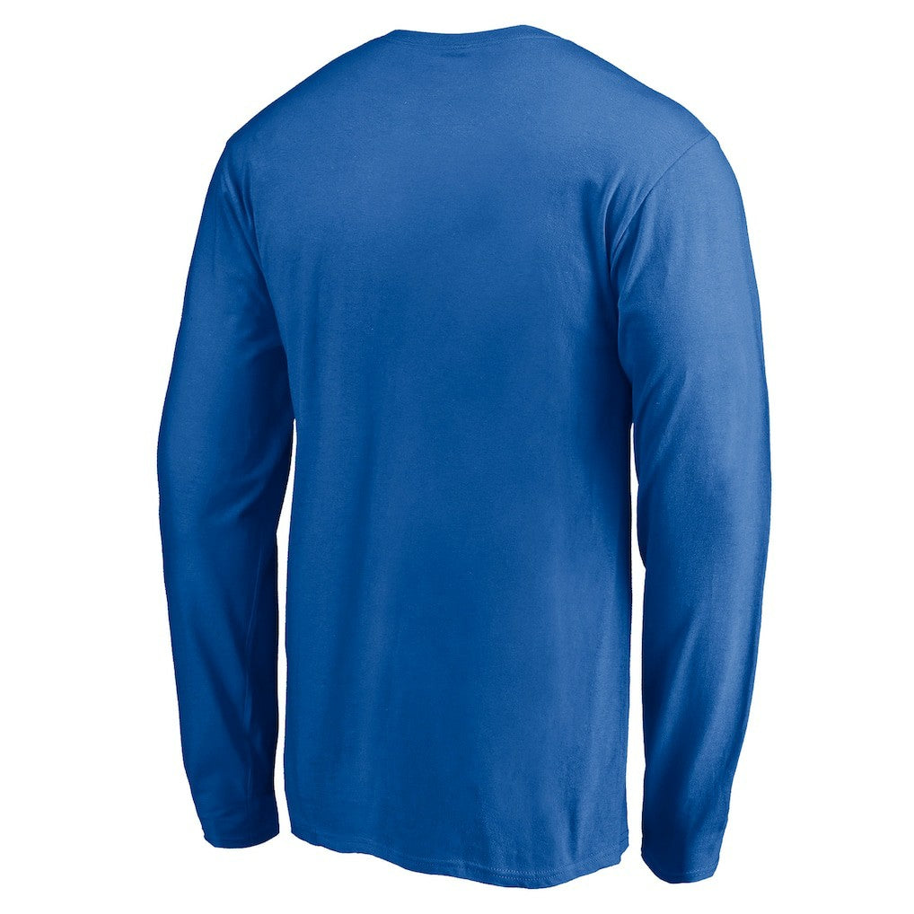 New York Giants Team Arch Knockout Long Sleeve T-Shirt Royal - NFL