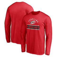 Carolina Hurricanes - Team Arch Knockout Long Sleeve T-Shirt Red