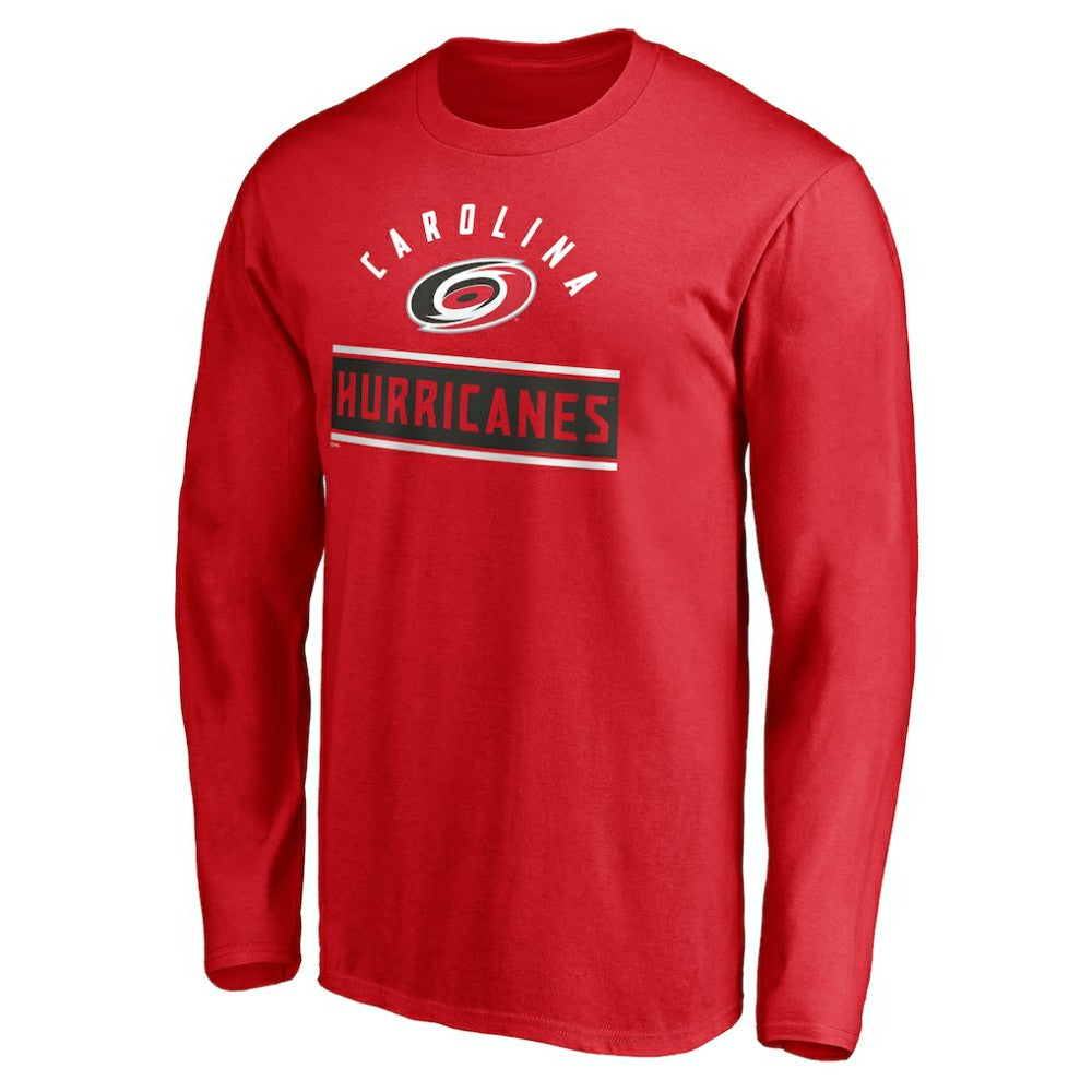 Carolina Hurricanes - Team Arch Knockout Long Sleeve T-Shirt Red