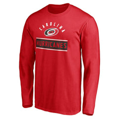 Carolina Hurricanes - Team Arch Knockout Long Sleeve T-Shirt Red