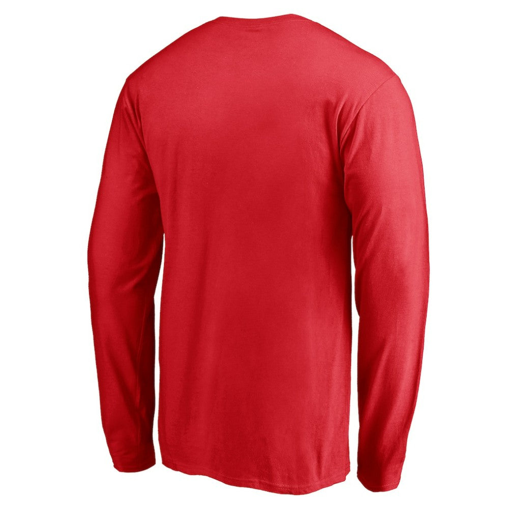 Chicago Blackhawks Team Arch Knockout Long Sleeve T-Shirt Red