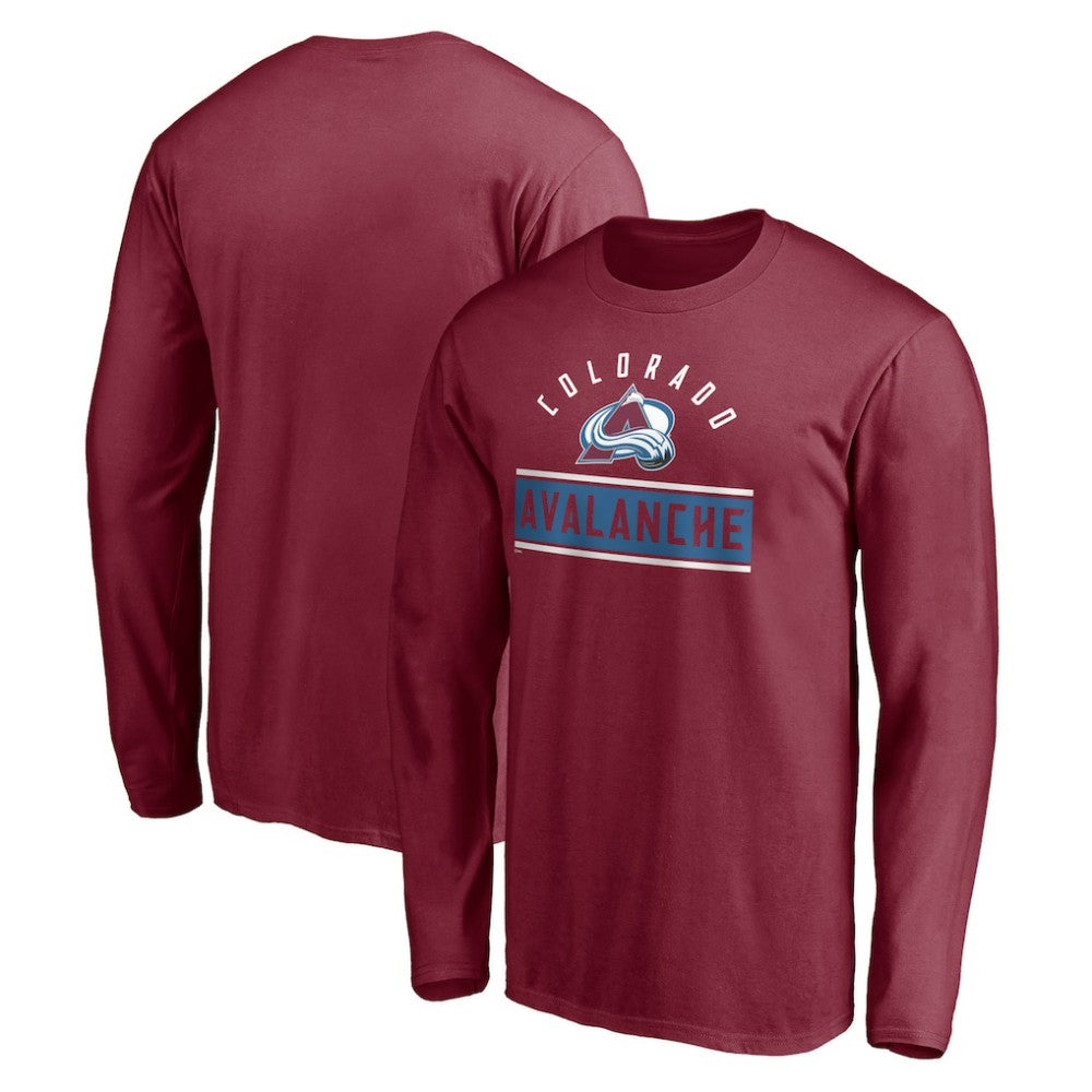 Colorado Avalanche - Team Arch Knockout Long Sleeve T-Shirt Burgundy