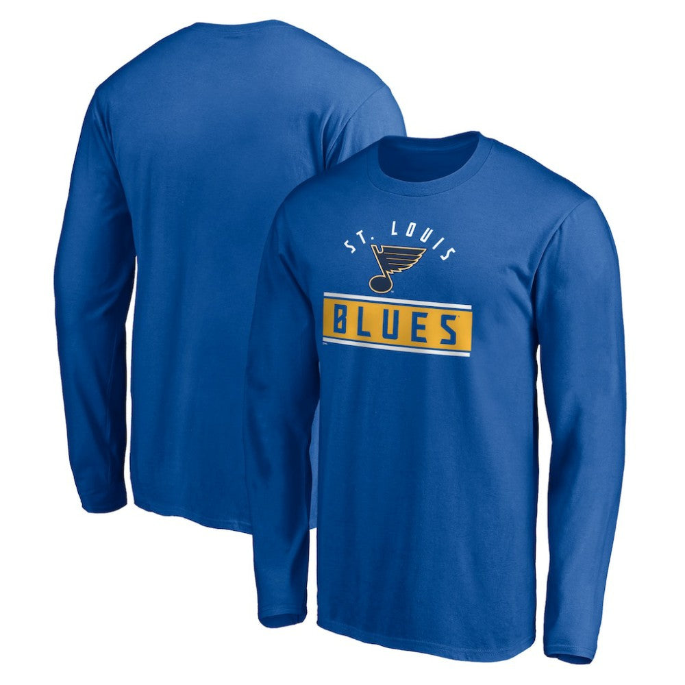 St. Louis Blues - Team Arch Knockout Long Sleeve T-Shirt Blue