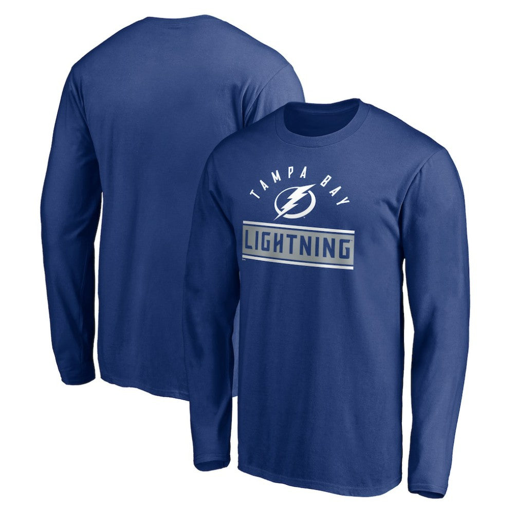 Tampa Bay Lightning - Team Arch Knockout Long Sleeve T-Shirt Blue