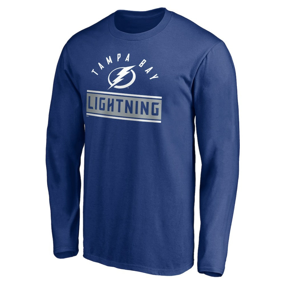 Tampa Bay Lightning - Team Arch Knockout Long Sleeve T-Shirt Blue
