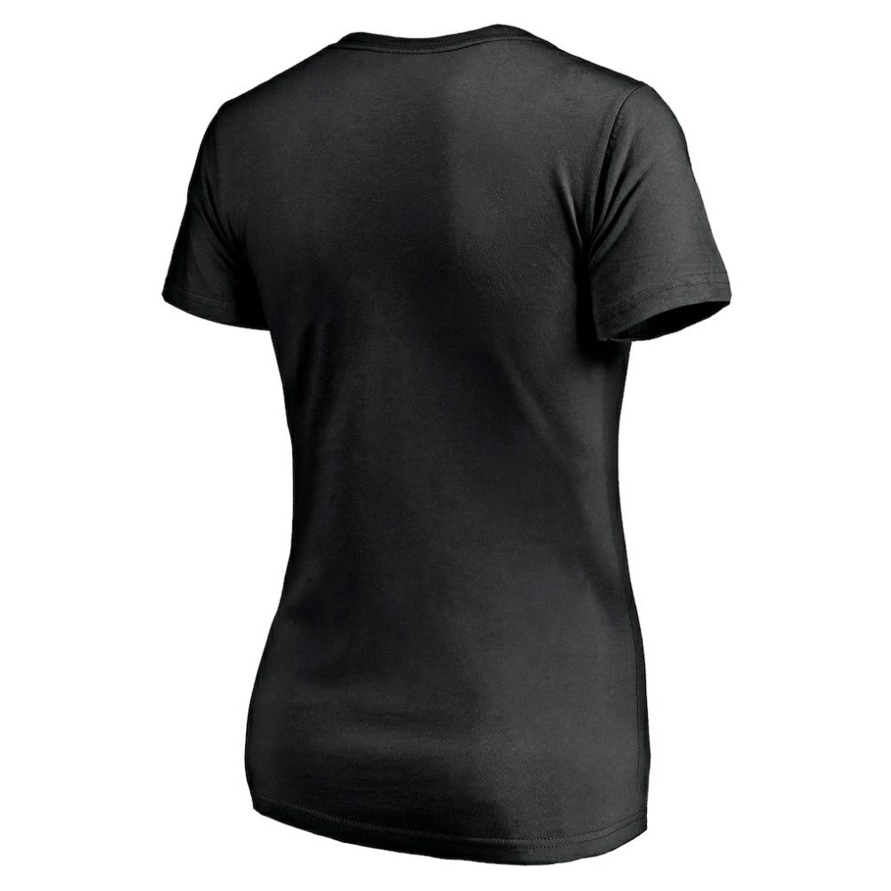 Dallas Stars - Women's Mascot In Bounds V-Neck T-Shirt Black