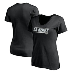 Los Angeles Kings - Women's Mascot In Bounds V-Neck T-Shirt Black