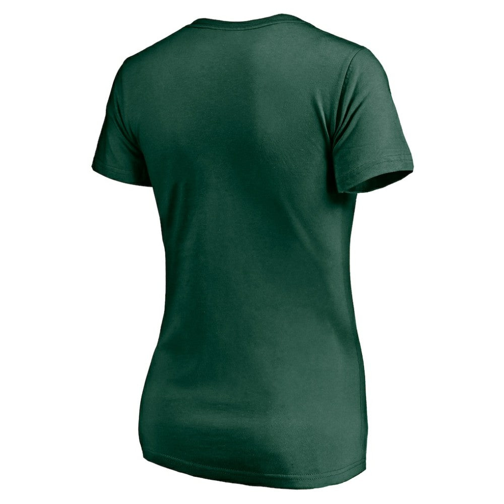 Minnesota Wild - Women's Mascot In Bounds V-Neck T-Shirt Green