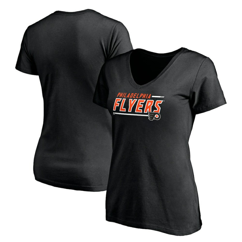 Philadelphia Flyers - Women's Mascot In Bounds V-Neck T-Shirt Black