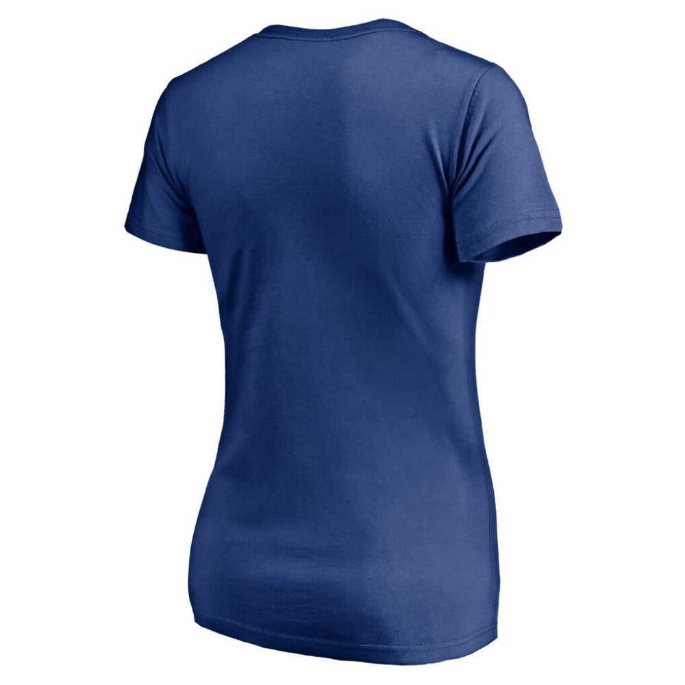 Vancouver Canucks - Women's Mascot In Bounds V-Neck T-Shirt Blue