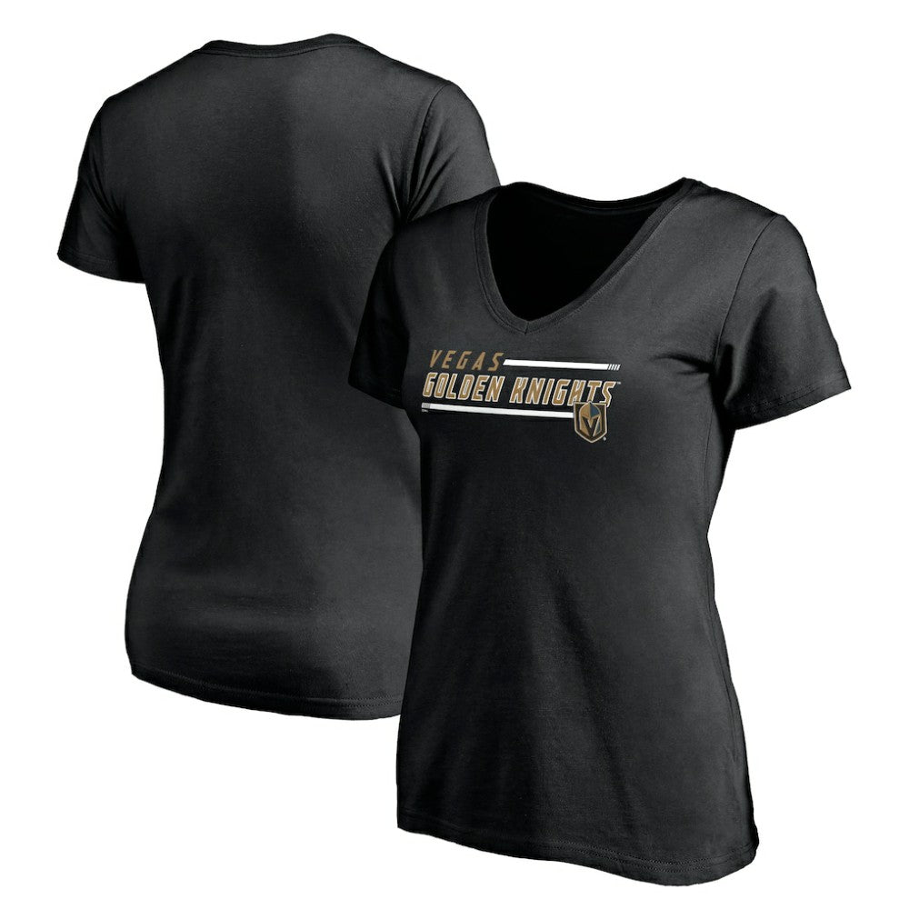 Vegas Golden Knights Women's Mascot In Bounds V-Neck T-Shirt Black
