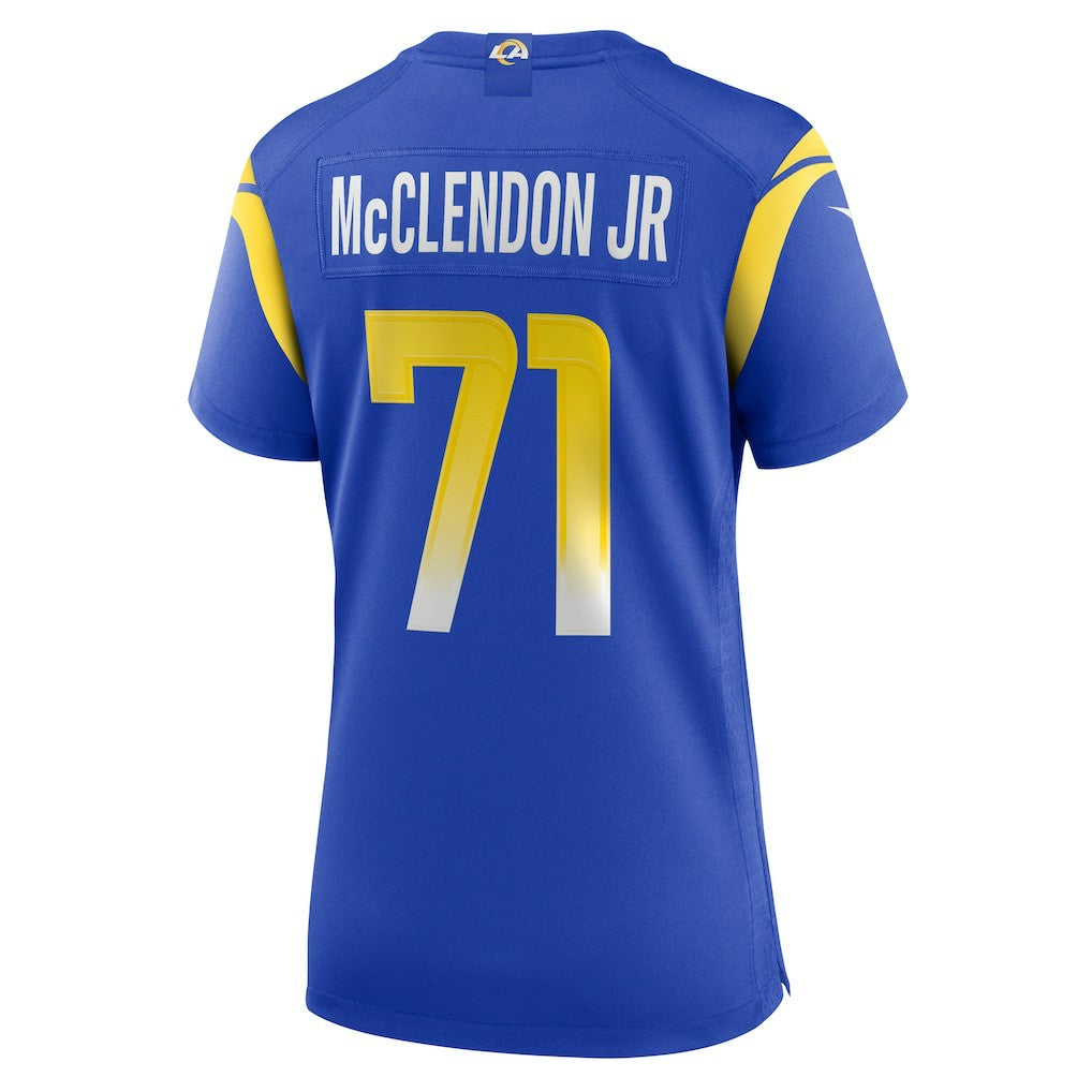 Warren McClendon Jr. Los Angeles Rams Women's Team Game Jersey - Royal | NFL Jerseys