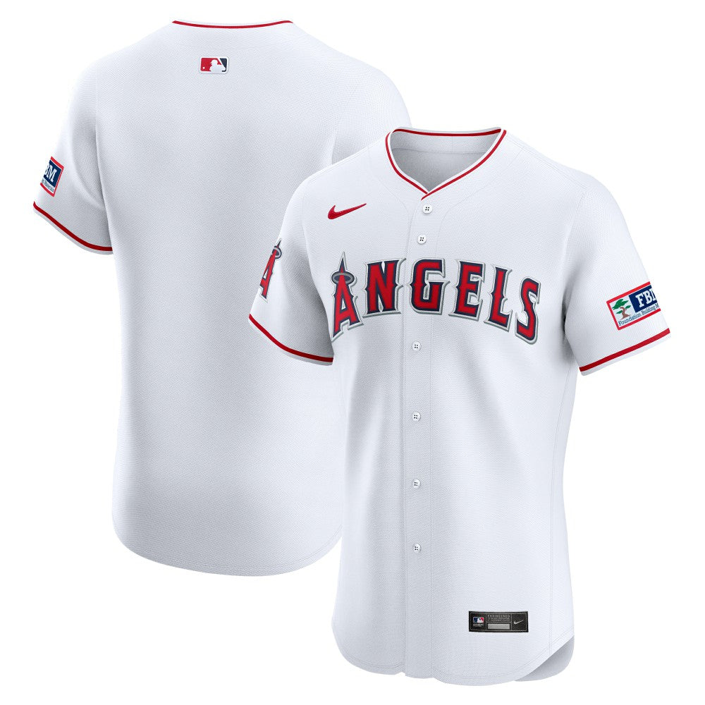 Los Angeles Angels Nike Home Elite Patch Jersey for sale