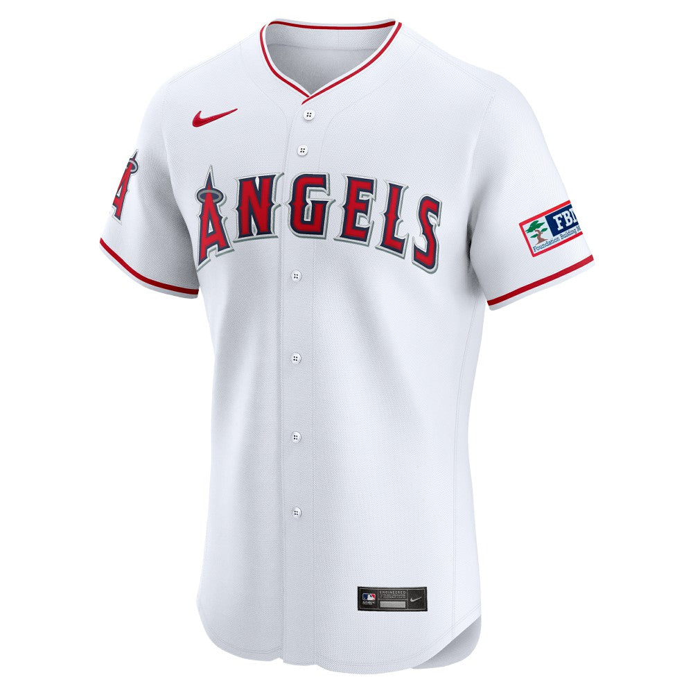 Los Angeles Angels Nike Home Elite Patch Jersey for sale