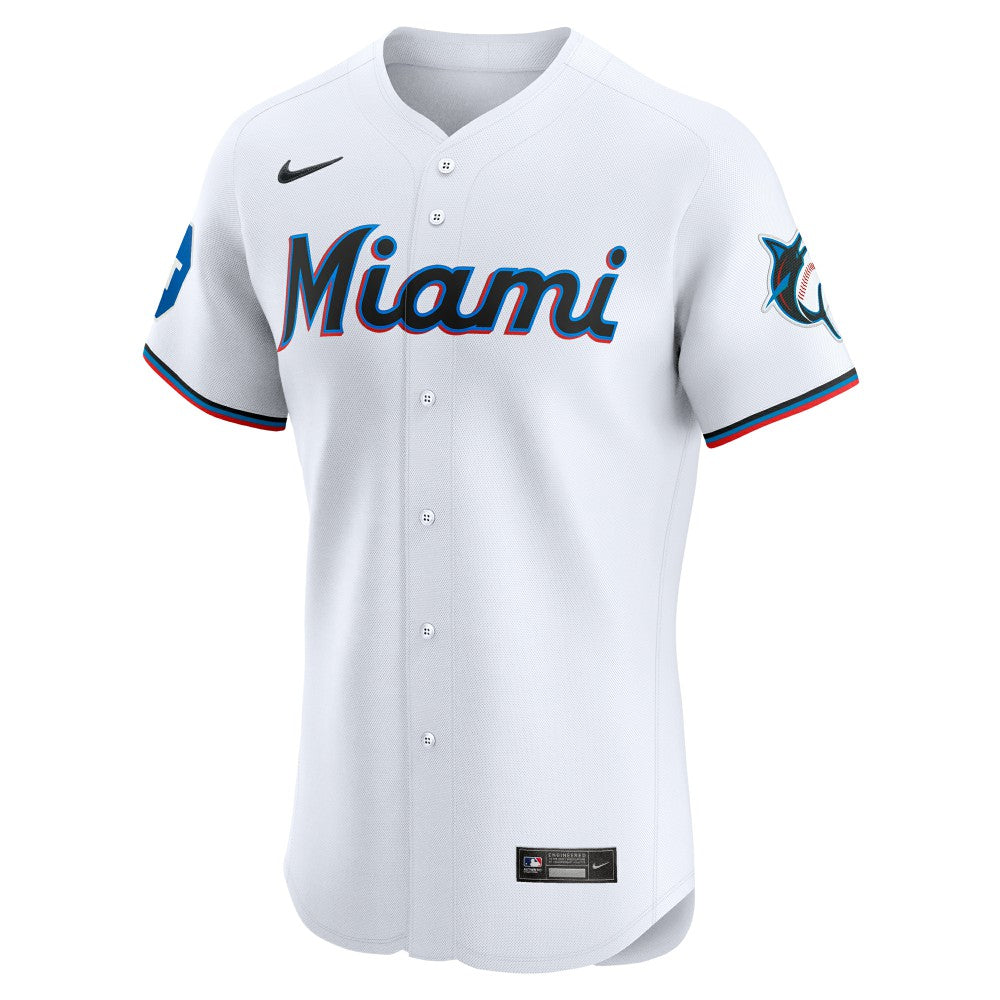 Miami Marlins Nike Home Elite Patch Jersey Lifestyle