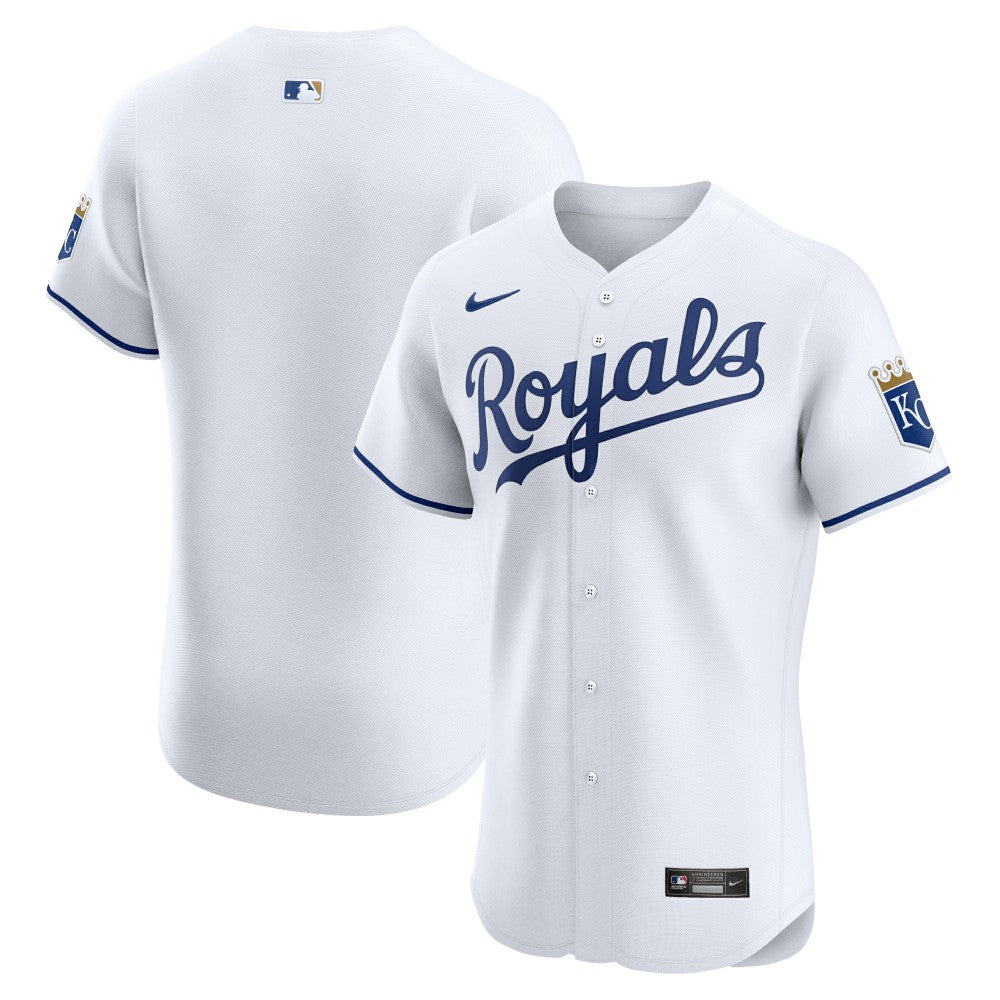 Kansas City Royals Nike Home Elite Jersey - White | MLB Jerseys