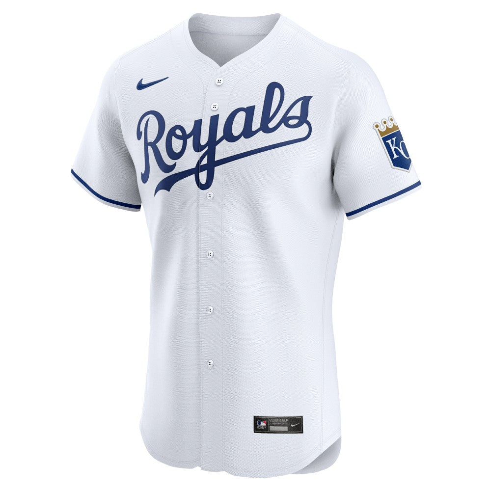 Kansas City Royals Nike Home Elite Jersey - White | MLB Jerseys