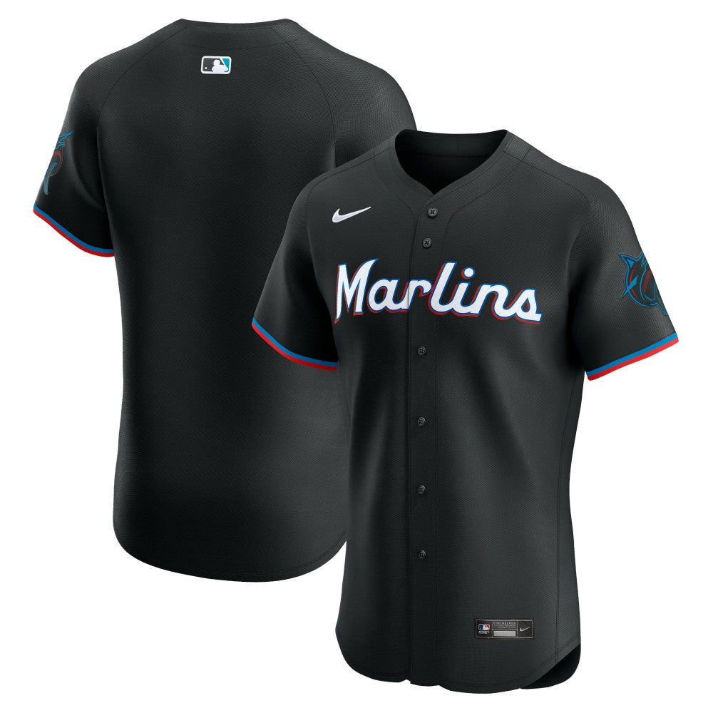 Miami Marlins Nike Alternate Vapor Premier Elite Patch Jersey discount