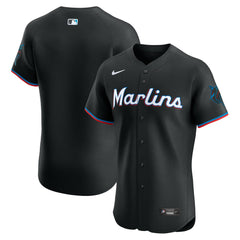 Miami Marlins Nike Alternate Vapor Premier Elite Patch Jersey discount