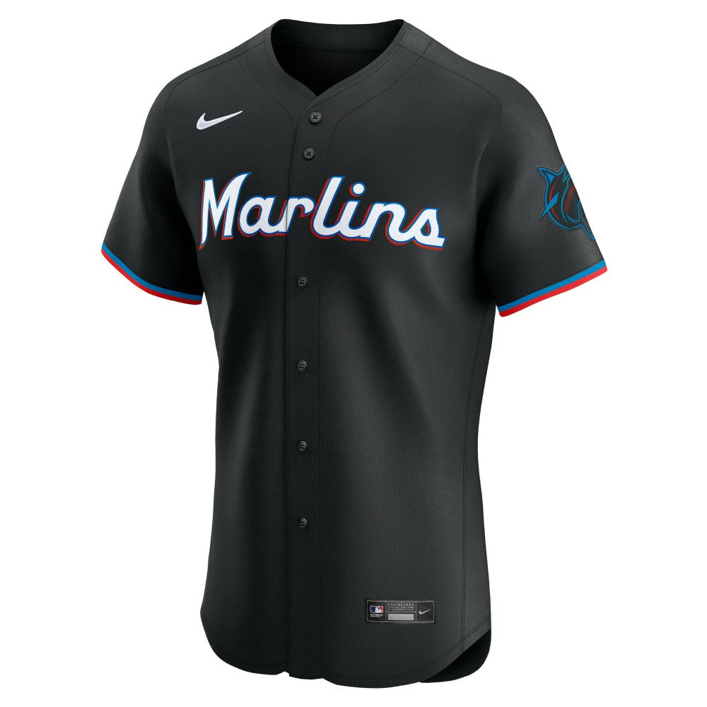 Miami Marlins Nike Alternate Vapor Premier Elite Patch Jersey discount