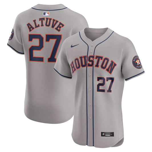 Jose Altuve Houston Astros Nike Road Elite Player Jersey - Gray | MLB Jerseys