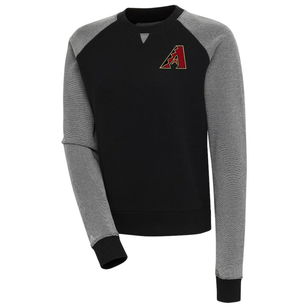 Arizona Diamondbacks Antigua Women's Flier Bunker Tri-Blend Pullover Sweatshirt Lifestyle