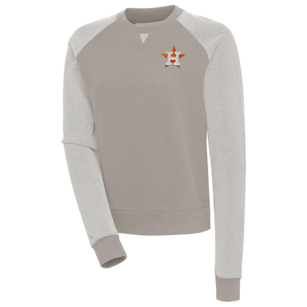 Houston Astros Antigua Women's Flier Bunker Tri-Blend Pullover Sweatshirt On Sale