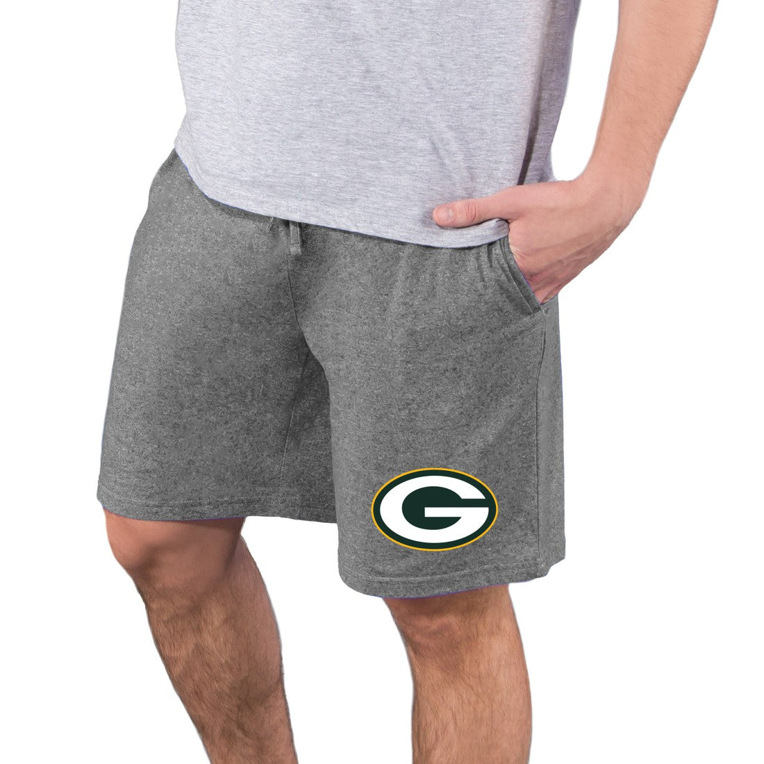 Green Bay Packers Concepts Sport Quest Knit Jam Shorts Charcoal - NFL
