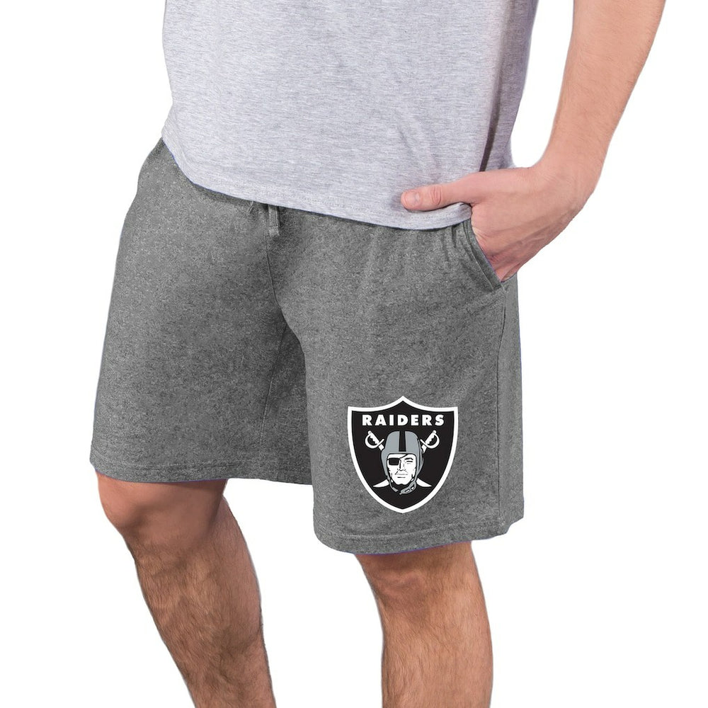 Las Vegas Raiders Concepts Sport Quest Knit Jam Shorts Charcoal - NFL
