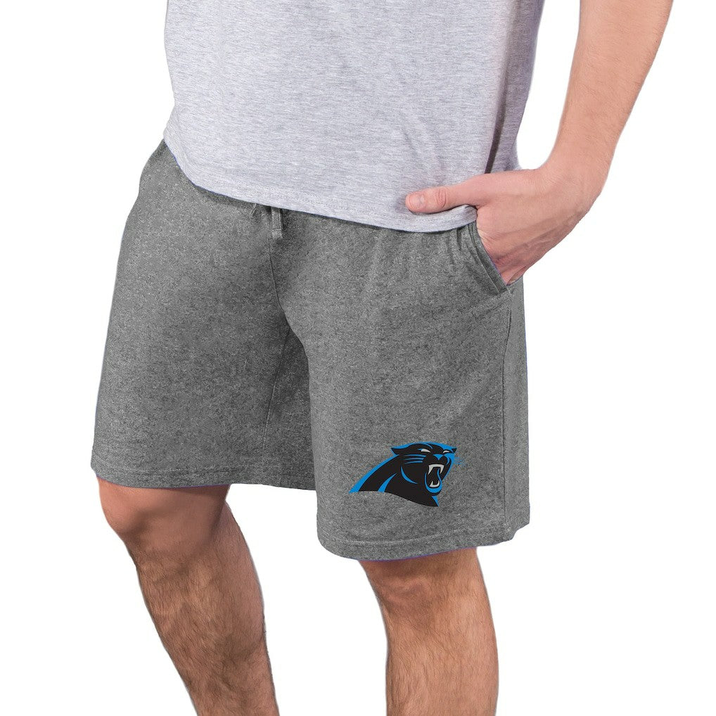 Carolina Panthers Concepts Sport Quest Knit Jam Shorts Charcoal - NFL